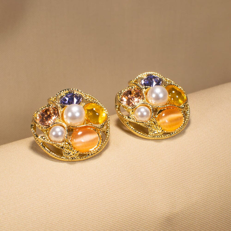 Citrine Crush Studs