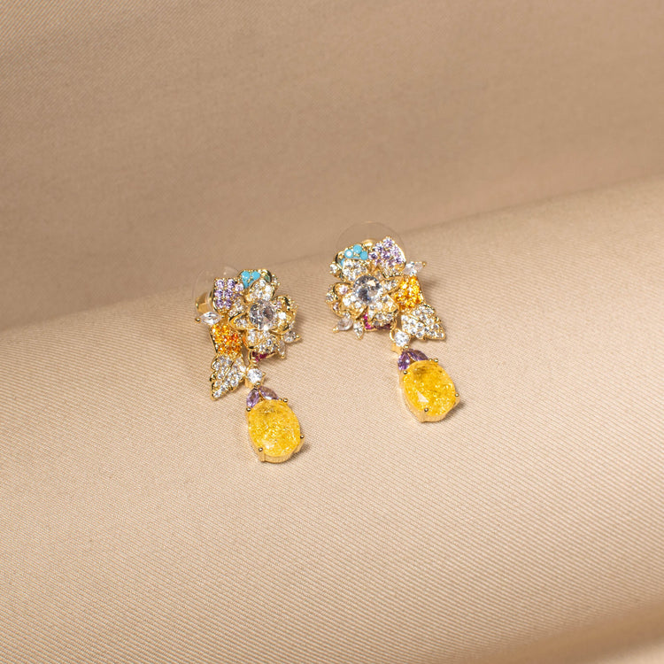 Citrine Nectar Drop Earrings