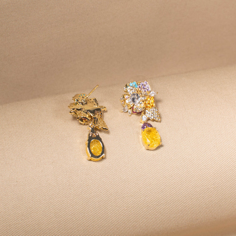 Citrine Nectar Drop Earrings
