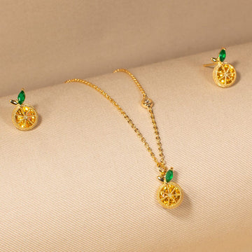 Citrus Charm Pendant Set - Nature Collection