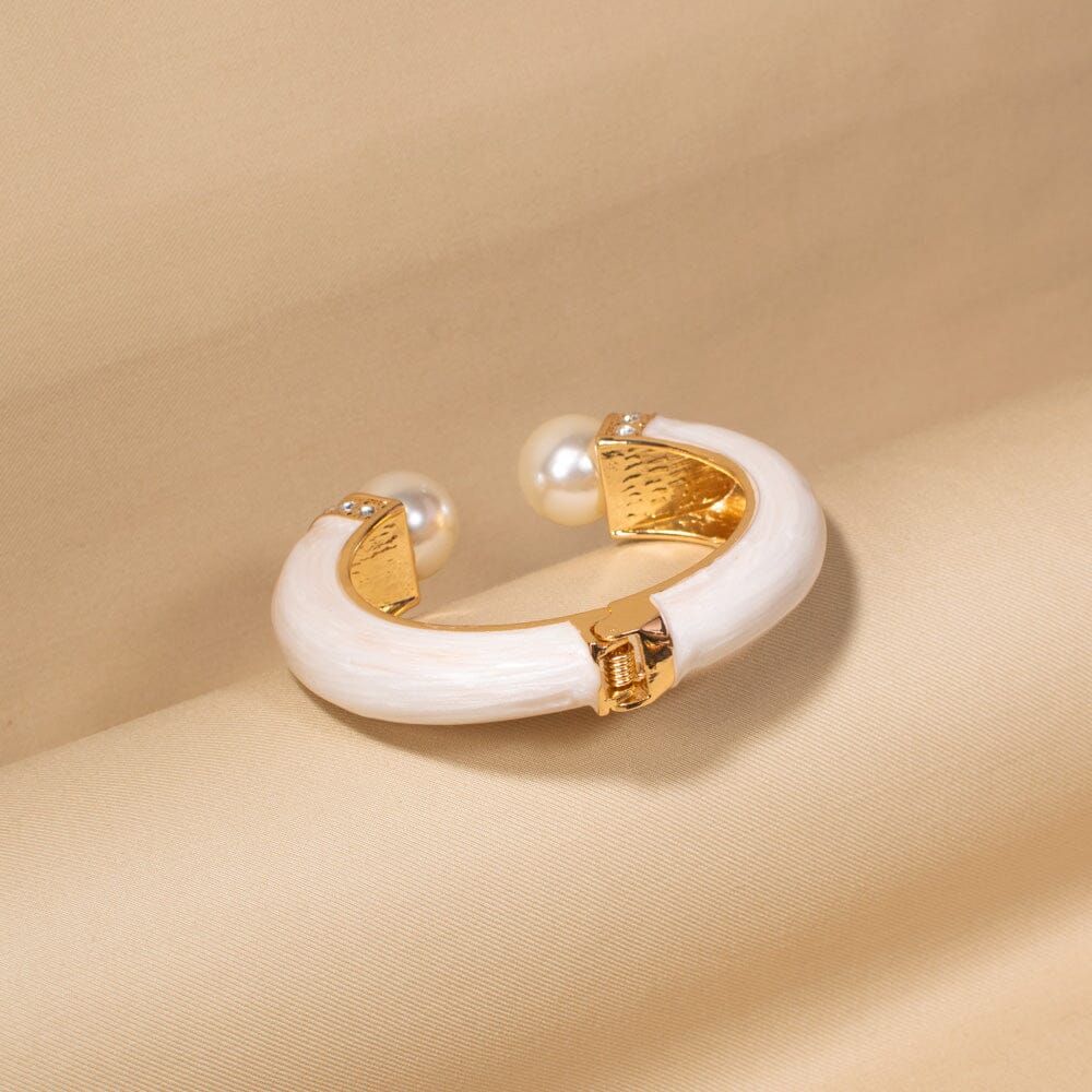 Clio Openable Bangle-White