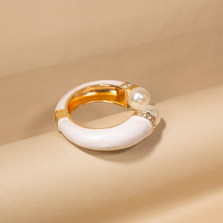 Clio Openable Bangle-White