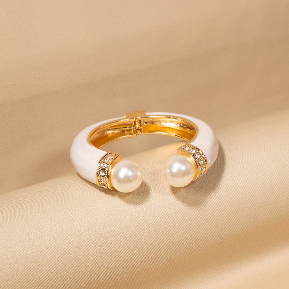 Clio Openable Bangle-White
