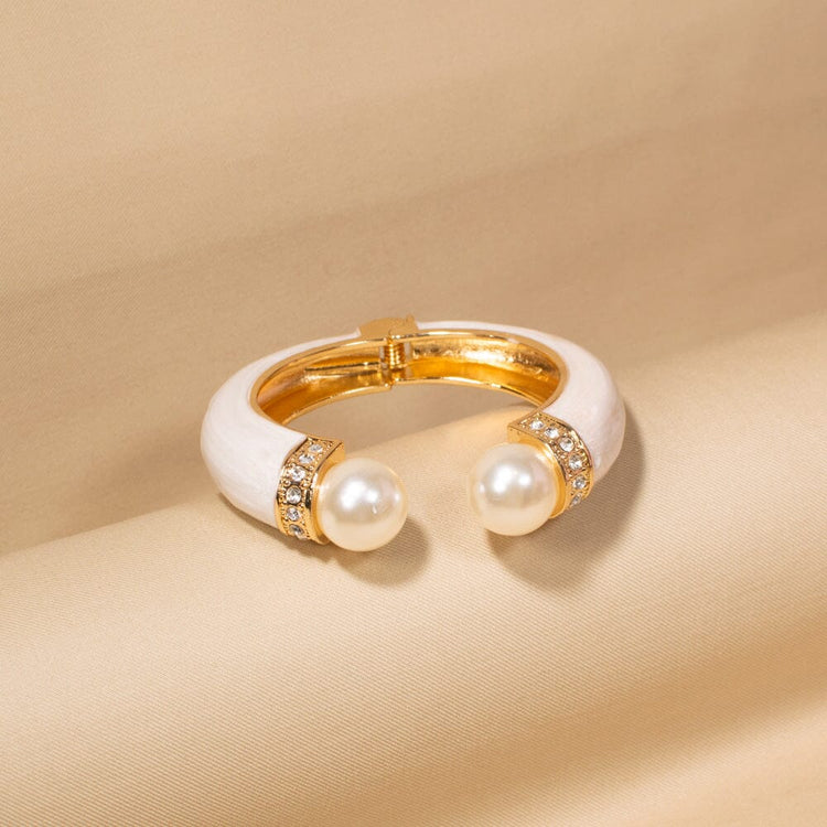 Clio Openable Bangle-White