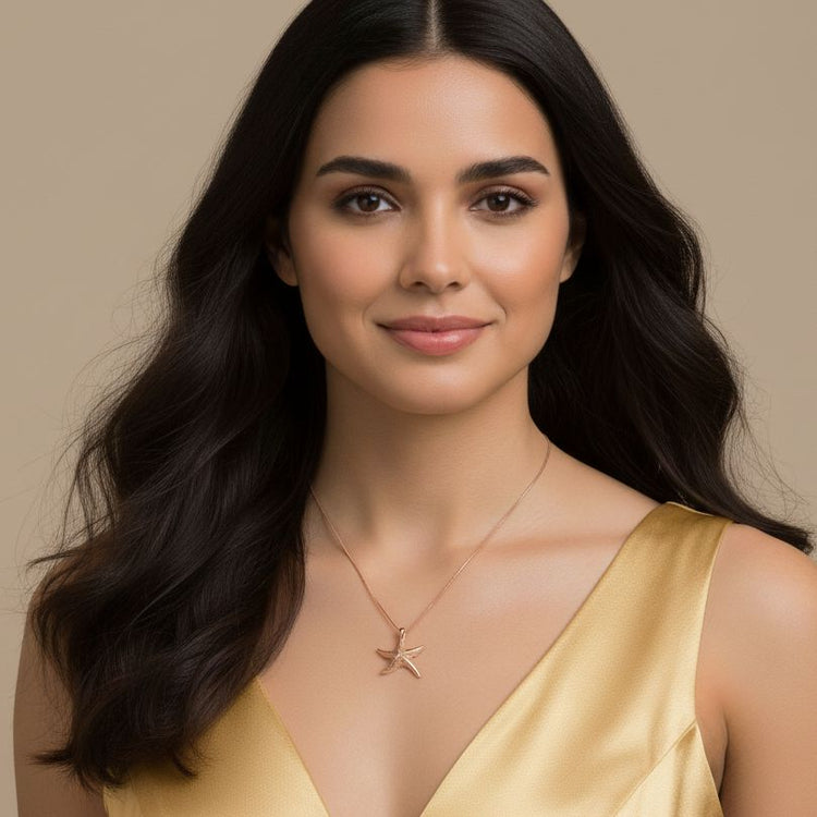 Coastal Star Chain Pendant (No earrings)