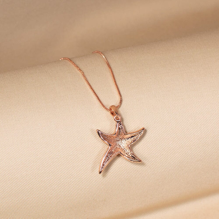 Coastal Star Chain Pendant (No earrings)