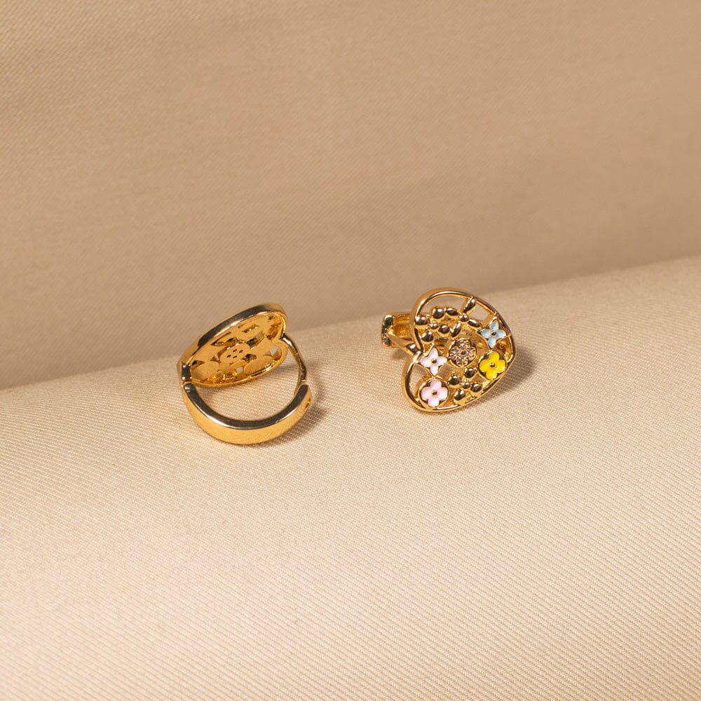 Color Pop Heart Studs