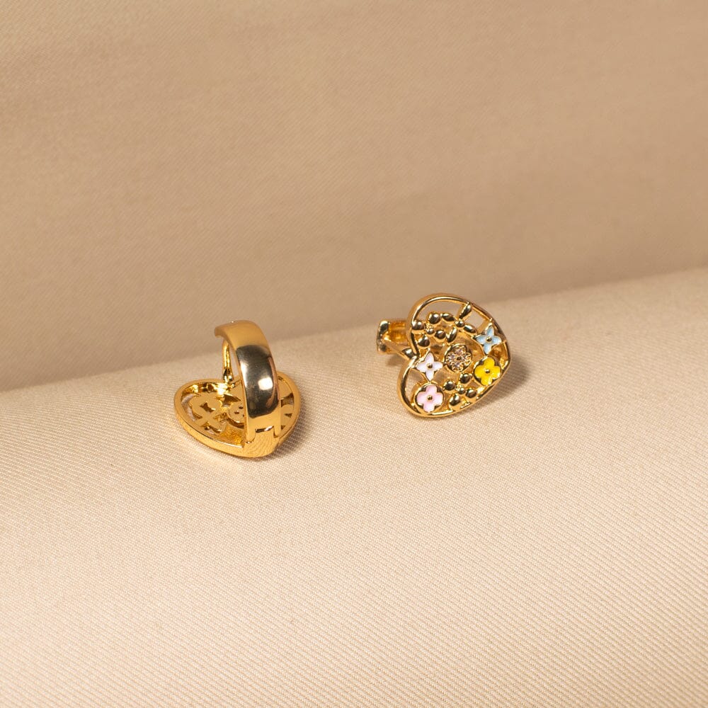 Color Pop Heart Studs