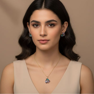 Color Pop Pendant Set-Edgy Collection