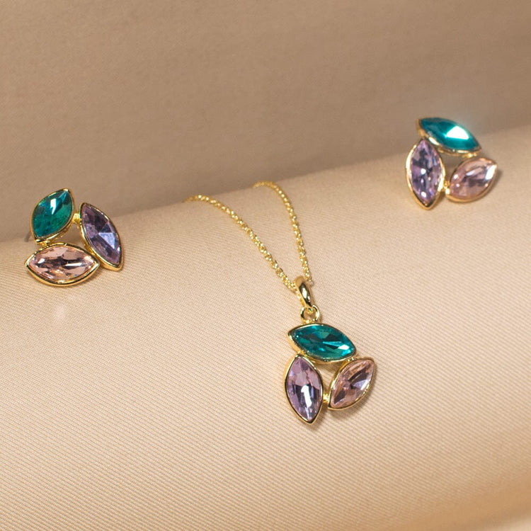 Color Pop Pendant Set-Edgy Collection