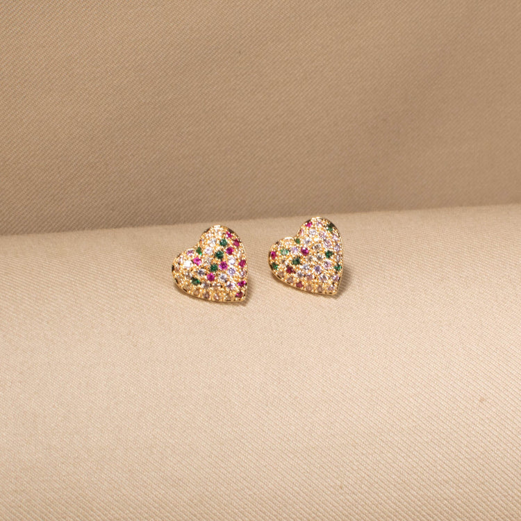 Confetti Heart Pendant Set