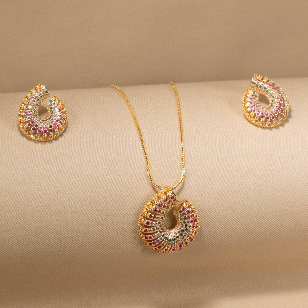 Confetti Swirl Pendant Set