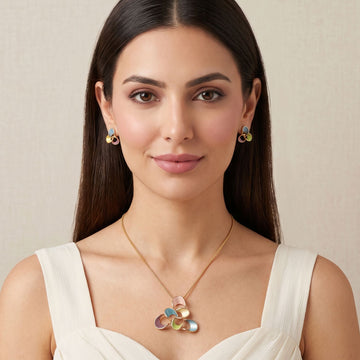 Cosmic Swirl Pendant Set - Edgy Collection