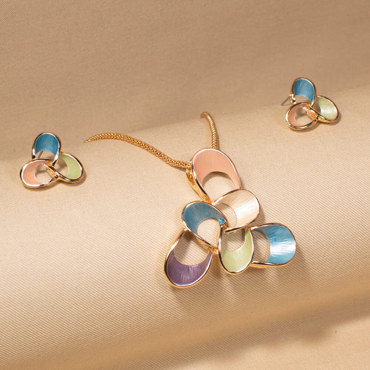 Cosmic Swirl Pendant Set - Edgy Collection