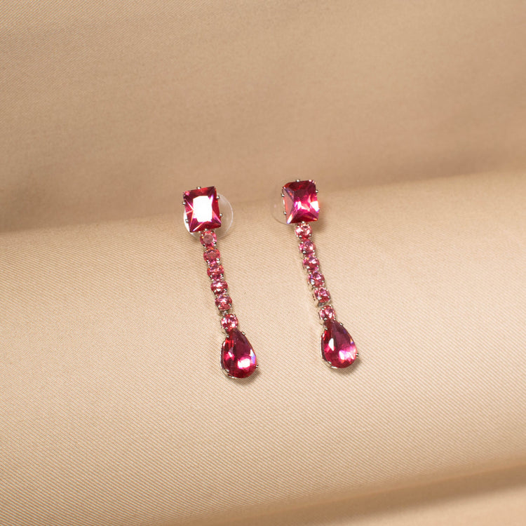 Crimson Cascade Necklace Set
