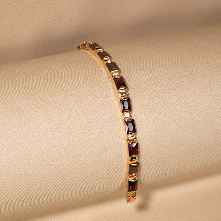 Crimson Glow Bracelet