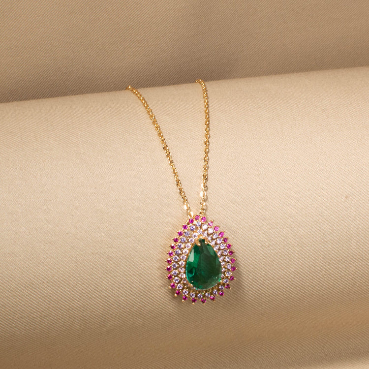Crown Jewel Pendant Set
