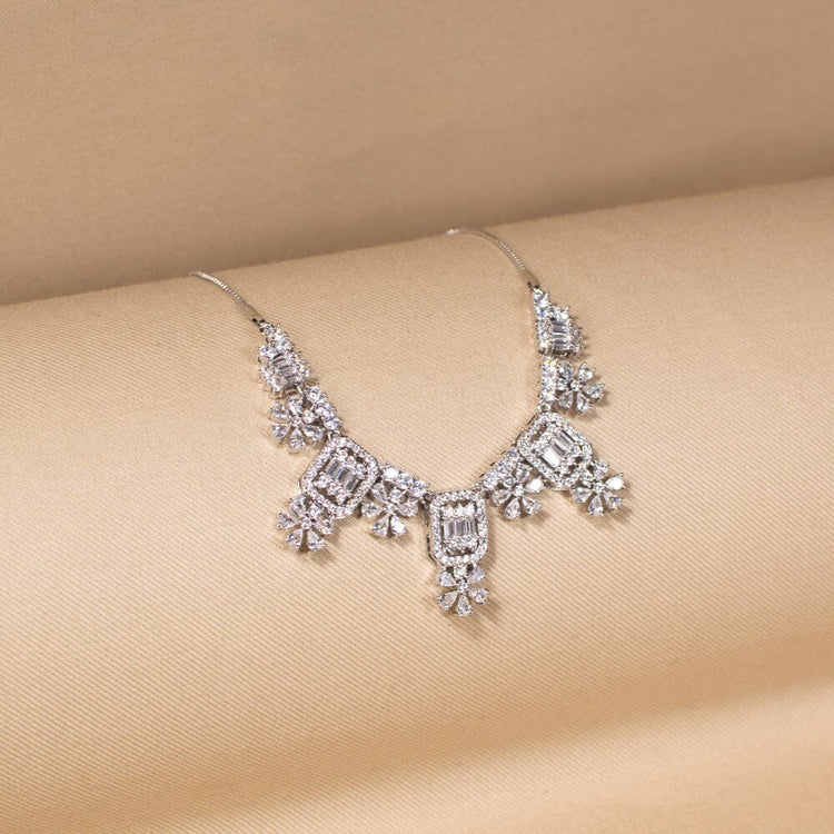 Crystal Flora Necklace Set