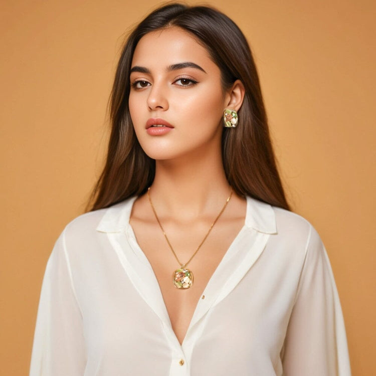 Crystals Glow Pendant Set - Edgy Collection