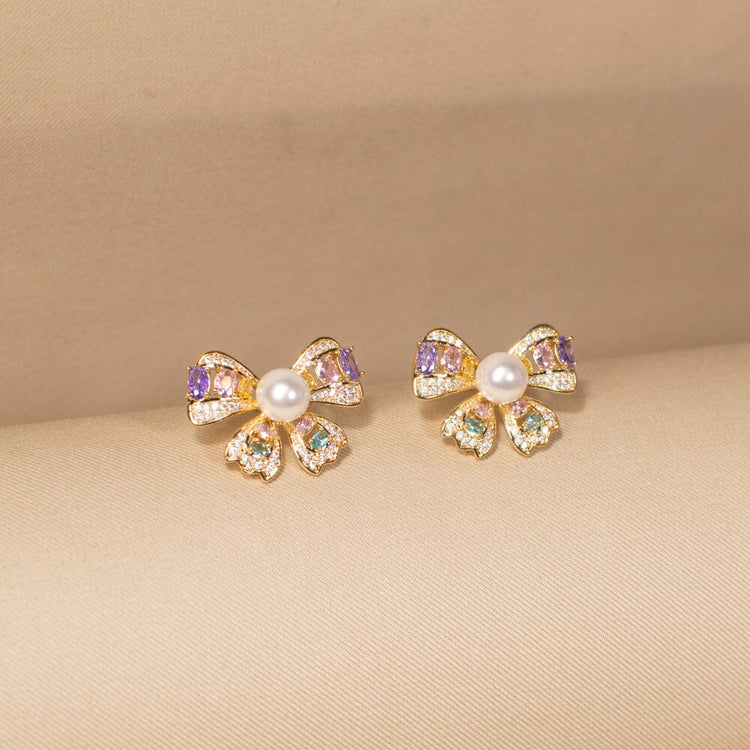 Cupcake Bow Studs - Minima Collection