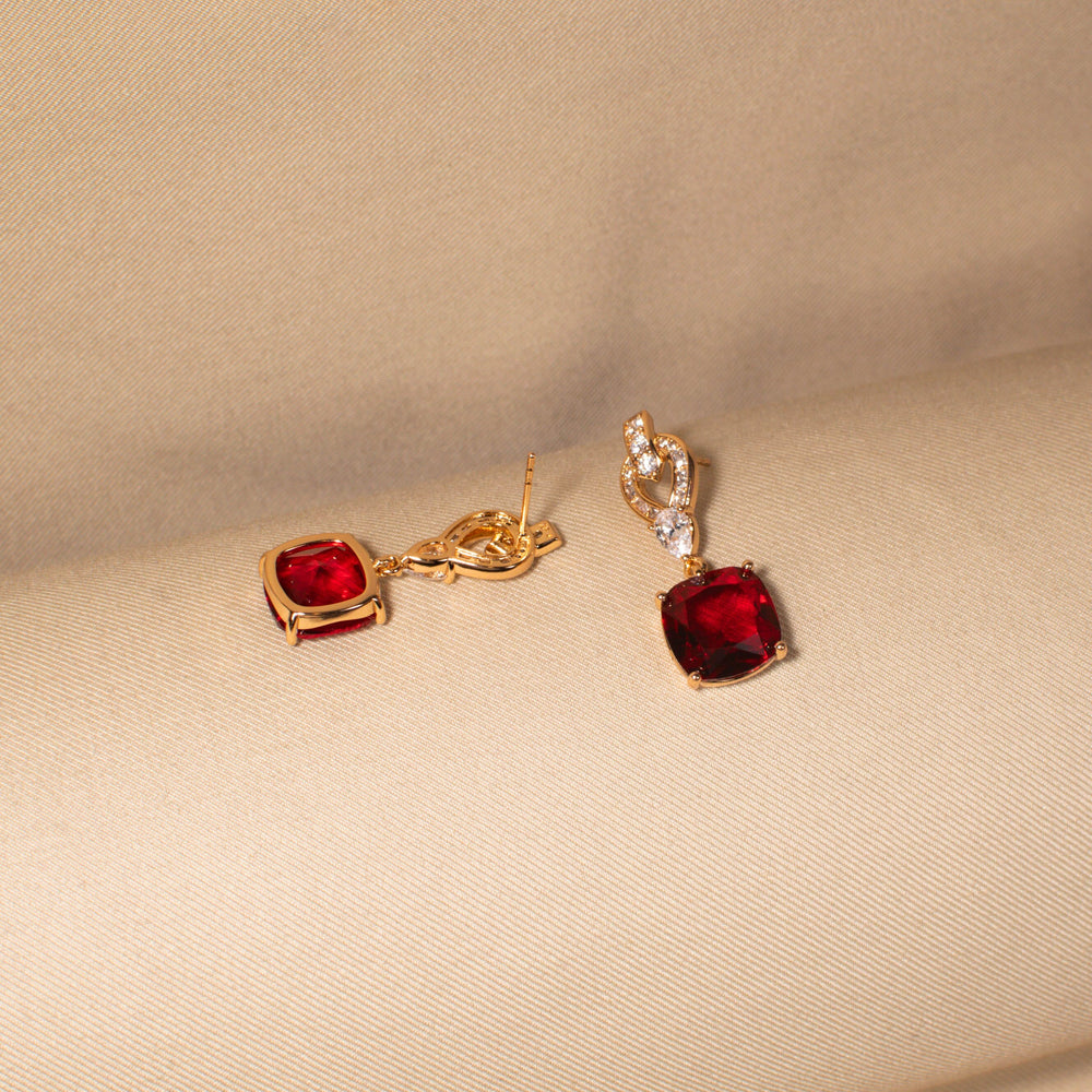 Cupid’s Glow Earrings - Red