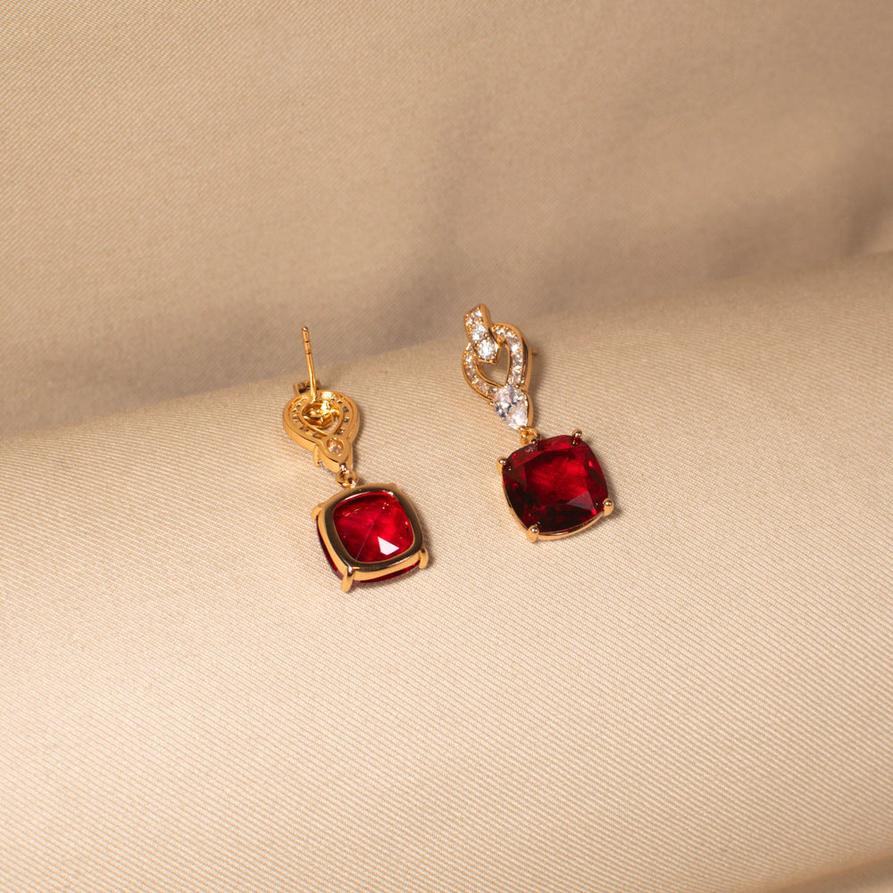 Cupid’s Glow Earrings - Red