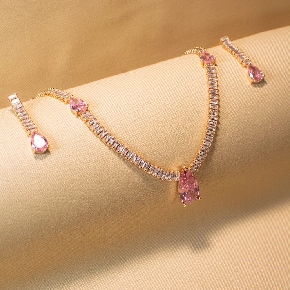 Desire Necklace Set - Pink