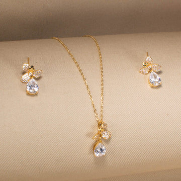Dewdrop Drama Pendant Set