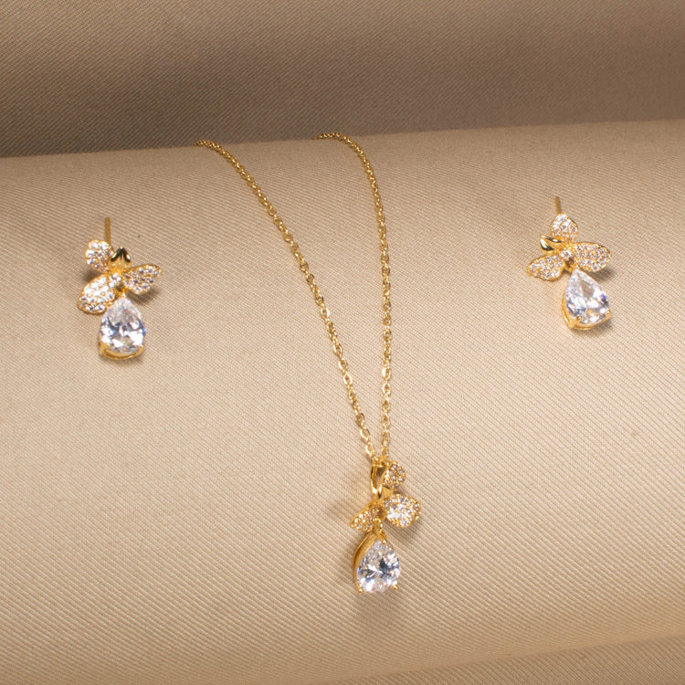 Dewdrop Drama Pendant Set