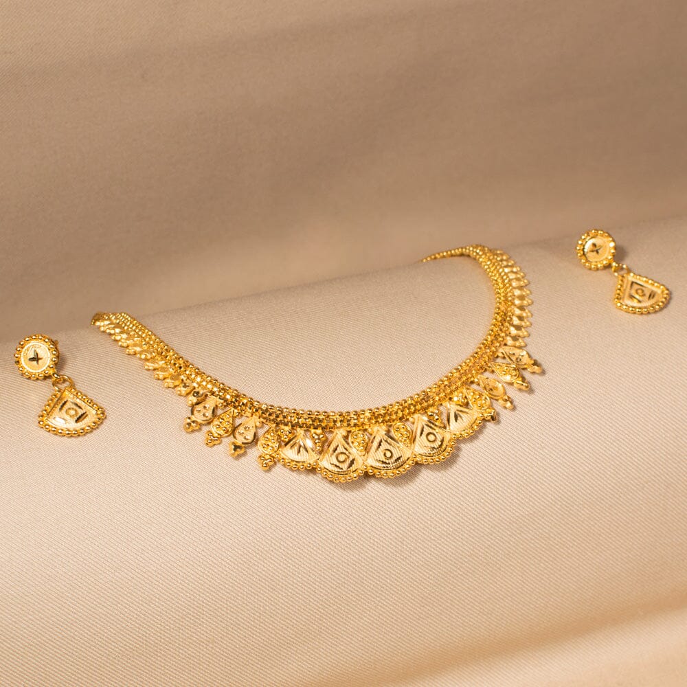 Dharini Gold Replica Necklace Set - Alankar Collection