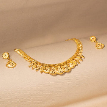 Dharini Gold Replica Necklace Set - Alankar Collection
