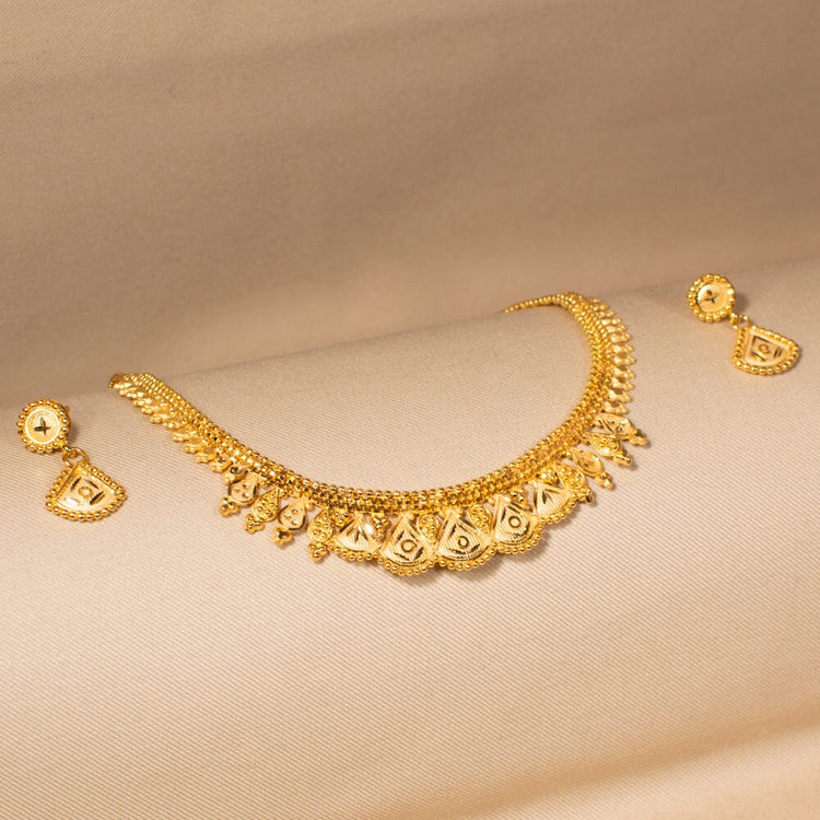 Dharini Gold Replica Necklace Set - Alankar Collection