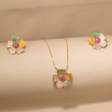 Disco Daisy Pendant Set