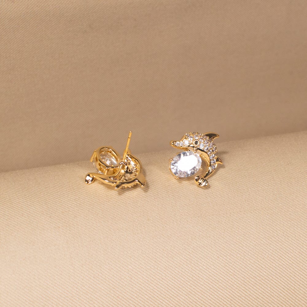 Dolphin Dance Studs - Minima Collection