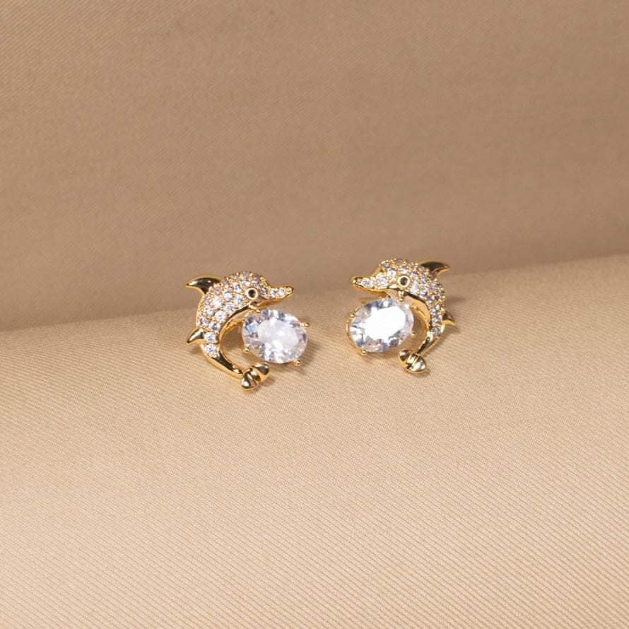 Dolphin Dance Studs - Minima Collection