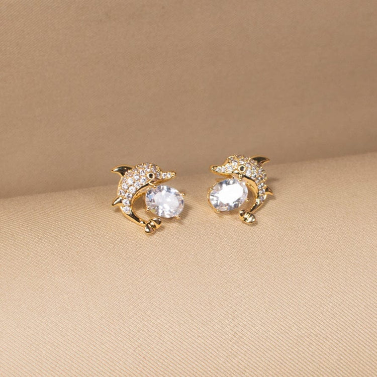 Dolphin Dance Studs - Minima Collection