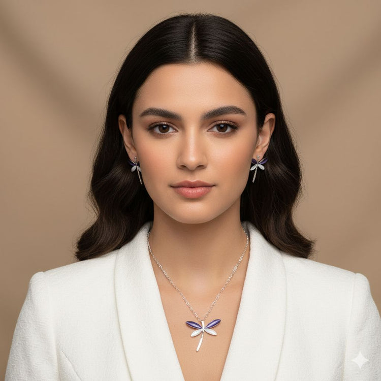 Dragonfly Charm Pendant Set - Nature Collection