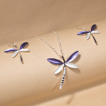 Dragonfly Charm Pendant Set - Nature Collection