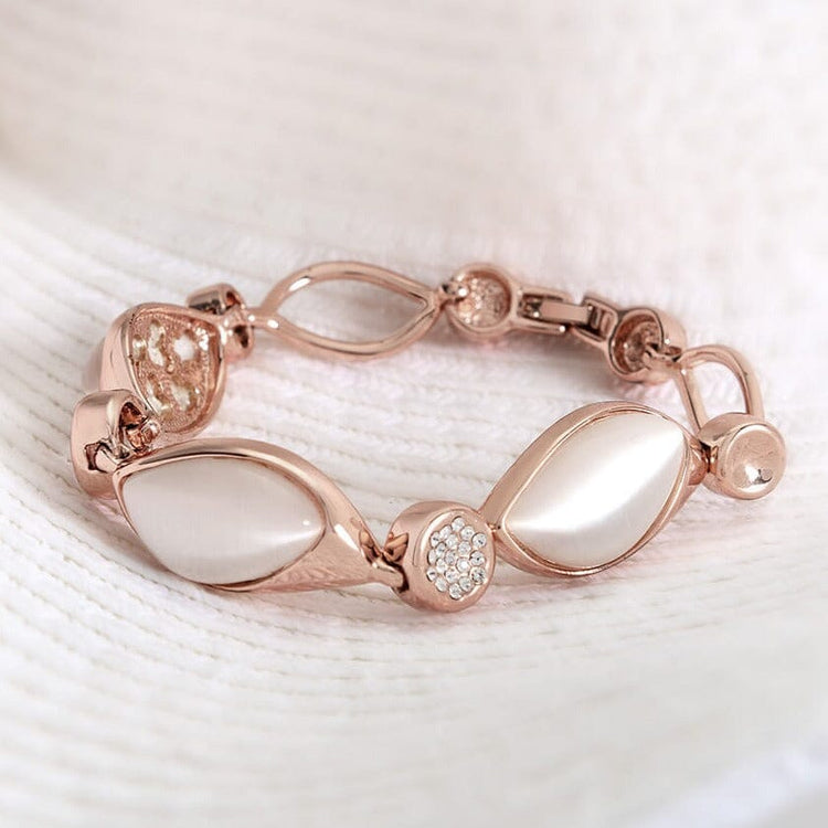 Natural Cat Eye Stone Bead Bracelets for Women Men Charm Leaves Pendant  Bangle | eBay