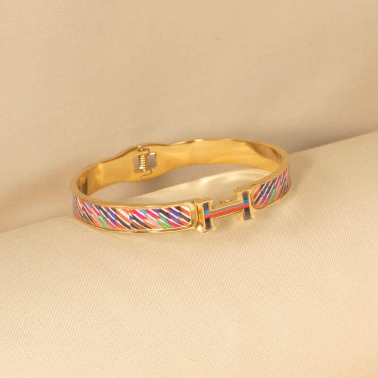 Eliza Openable Bracelet - Slim Rainbow - Edgy Collection