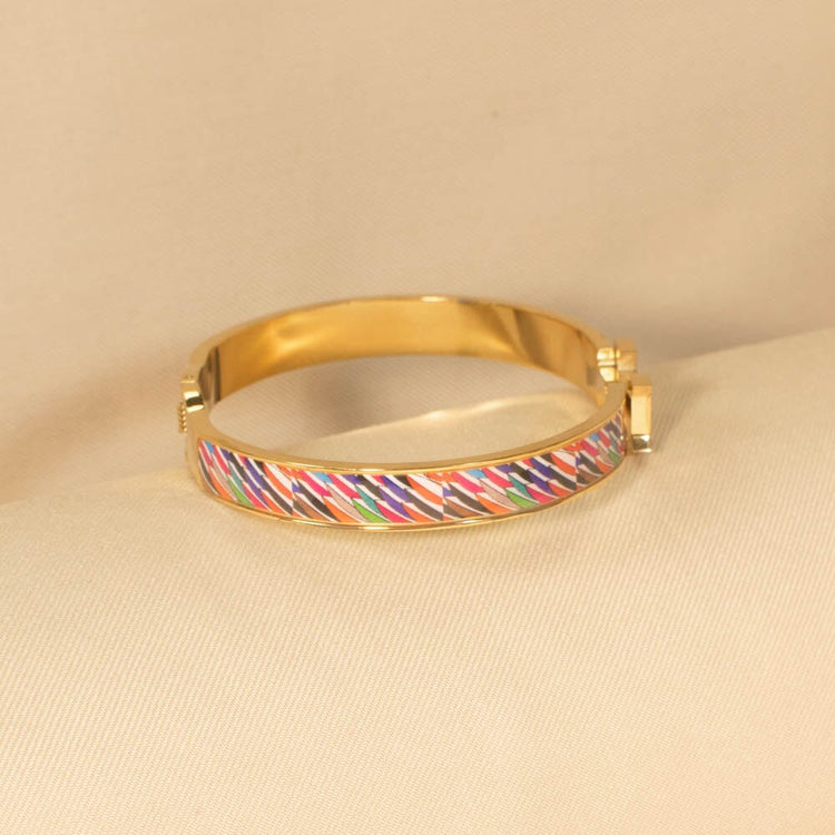 Eliza Openable Bracelet - Slim Rainbow - Edgy Collection