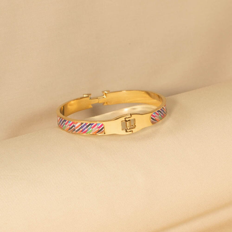 Eliza Openable Bracelet - Slim Rainbow - Edgy Collection