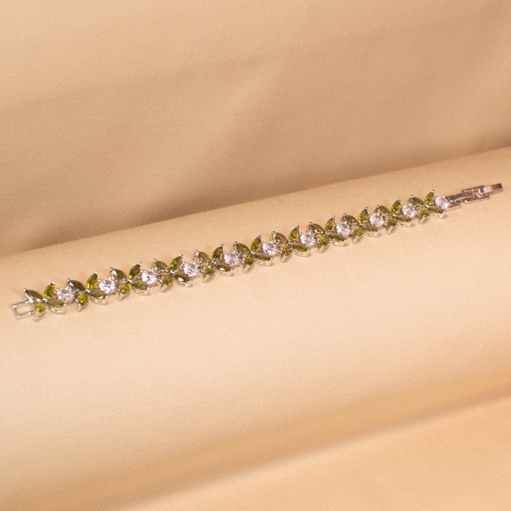 Elysia Luxury Bracelet - Green- Glitterati Collection