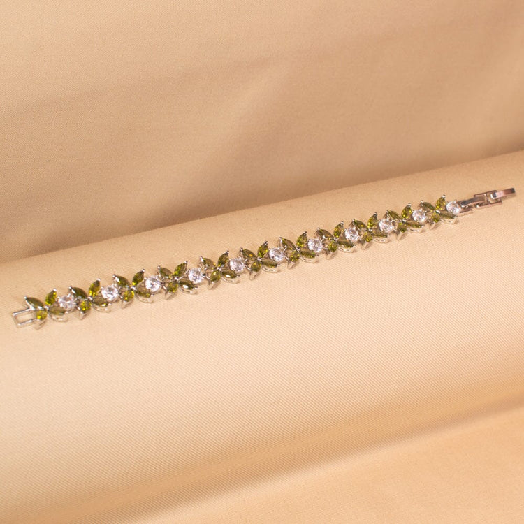 Elysia Luxury Bracelet - Green- Glitterati Collection