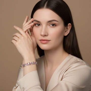 Elysia Luxury Bracelet - Pink - Glitterati Collection