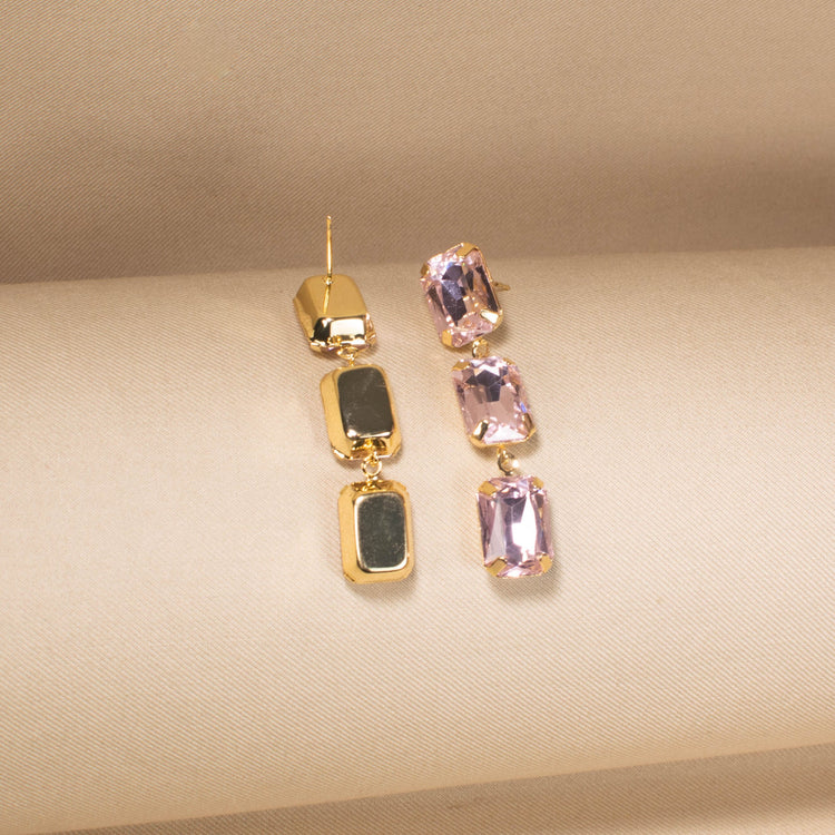 Elysian Pink Step Earrings