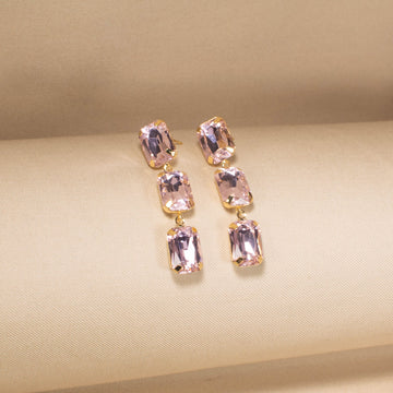 Elysian Pink Step Earrings
