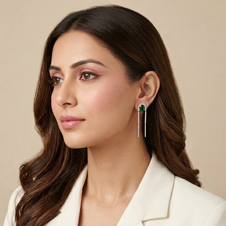 Emerald Arch Danglers