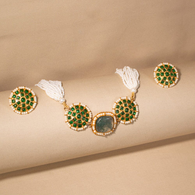 Emerald Meadow Necklace Set