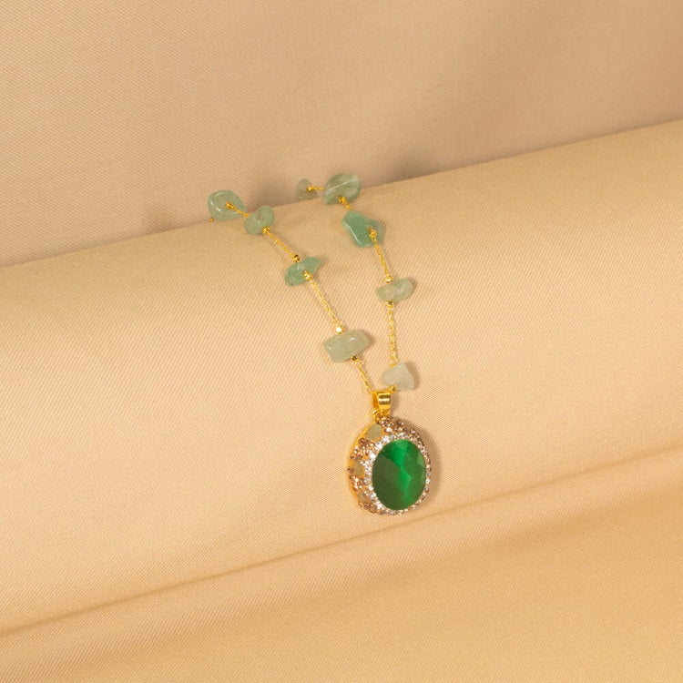 Emerald Muse Necklace Set- Pratha Collection
